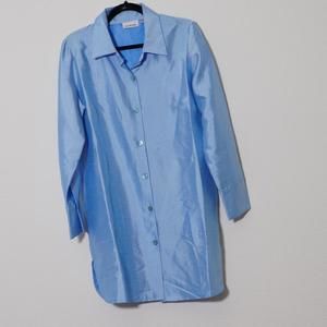Joan Rivers Light Blue Blouse - Size S - Timeless Wardrobe Staple